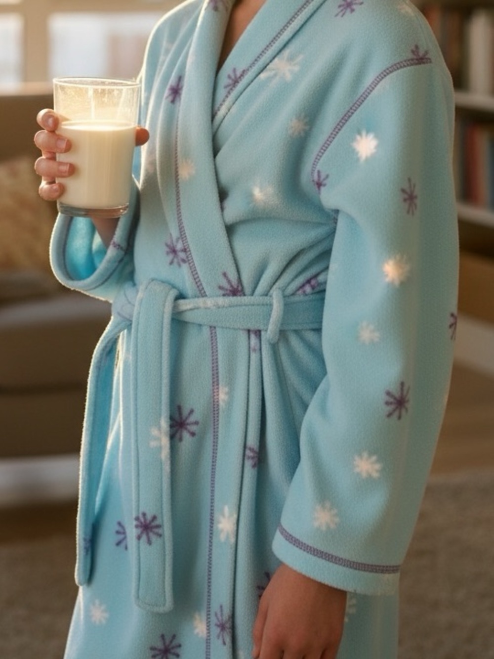 👛 (ANY 2/$25) DISNEY Pooh Bear/Snowflake Pattern Belted Bathrobe See video
